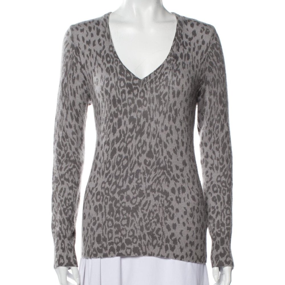 EQUIPMENT Cashmere Animal Print Sweater